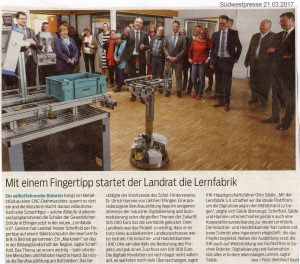 Read more about the article Lernfabrik 4.0 geht an den Start