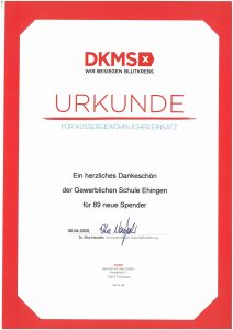 Read more about the article DKMS-Registrierung: 89 neue Spenderinnen und Spender gewonnen