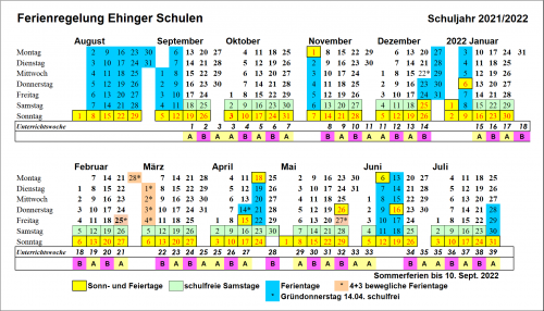 Schulferien - Gewerbliche Schule Ehingen